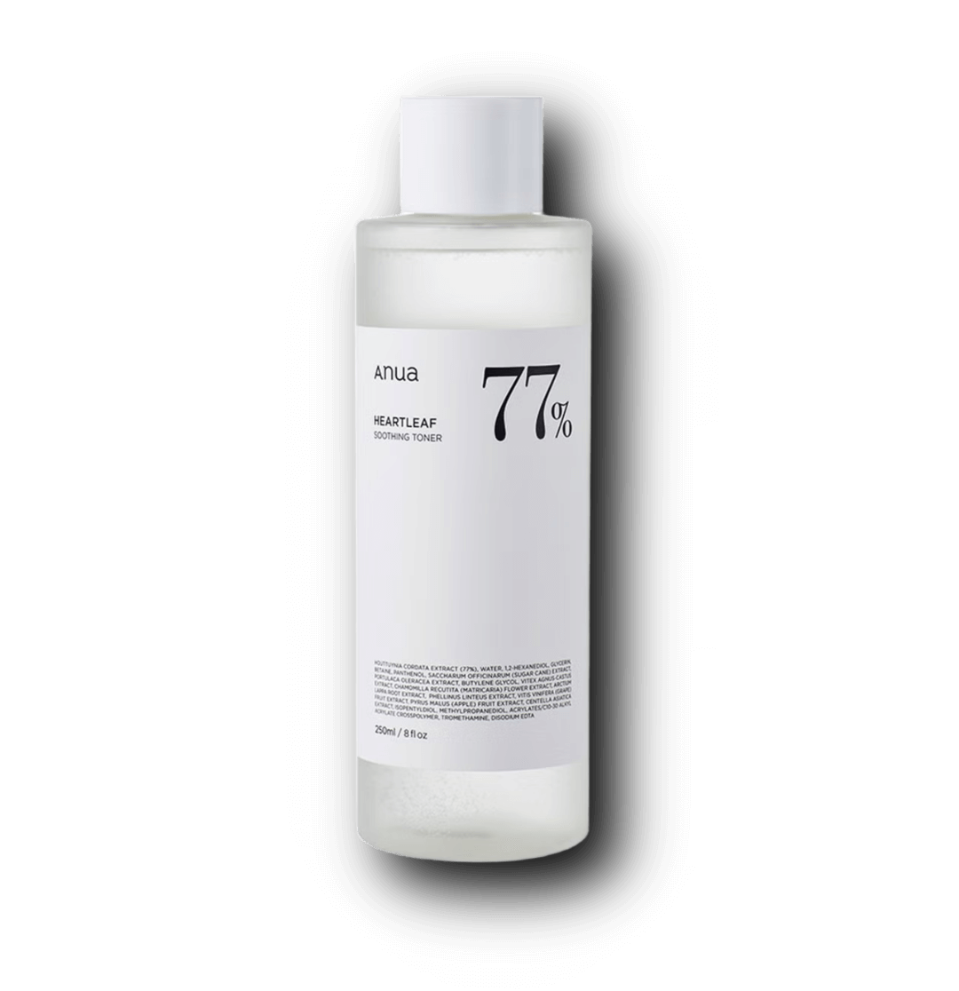 Anua Heartleaf 77% Soothing Toner 250 ml – lugnande toner med hjärtblad för känslig hud