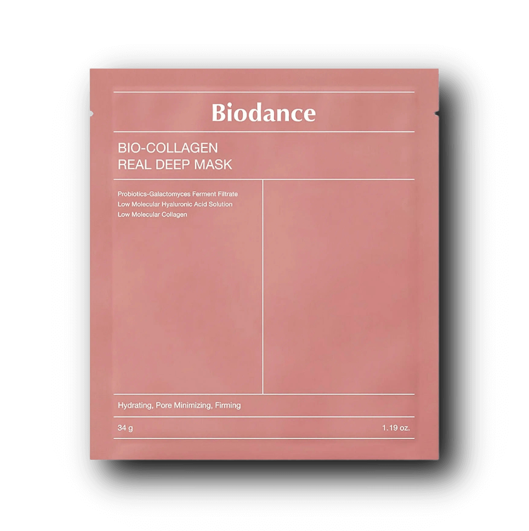 Biodance Bio-Collagen Real Deep Mask 34 g – kollagen sheet mask för fasthet och återfuktning