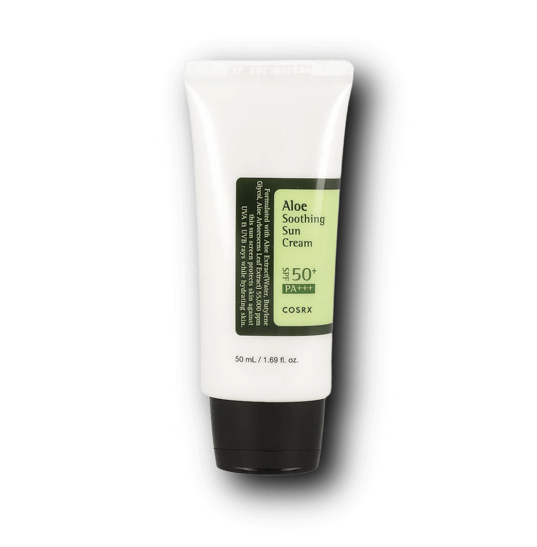 COSRX Aloe Soothing Sun Cream SPF50+ PA+++ 50 ml – solkräm med aloe vera för känslig hud